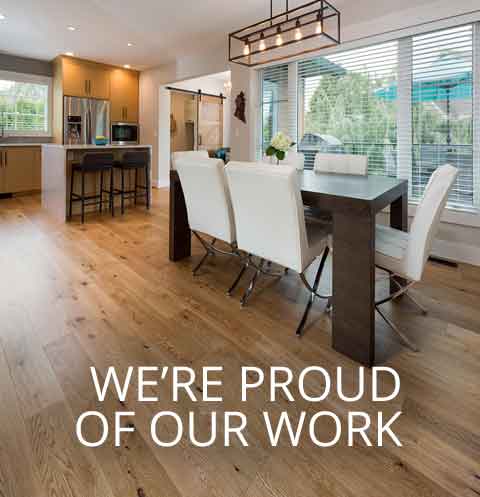 We're Proud of Our Work